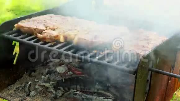 明火烤肉4k视频的预览图