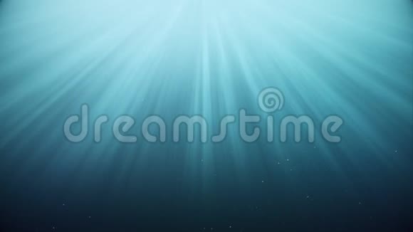 深海水下场景抽象的天空光带背景回路视频的预览图