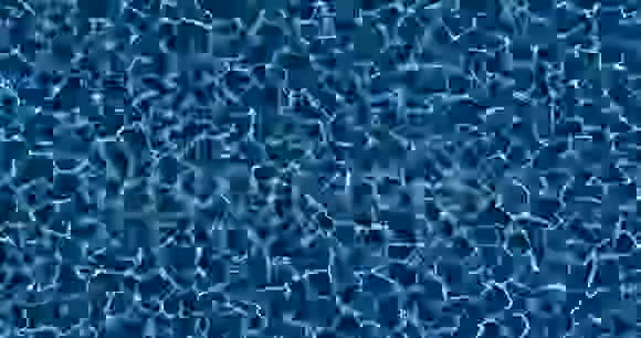 蓝色游泳池底部的数字动画随着波浪的移动产生波纹和流动视频的预览图