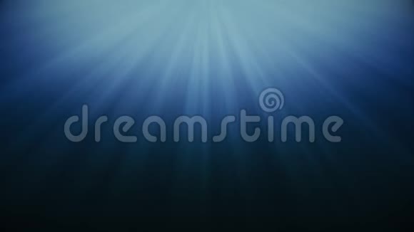 深蓝与泡沫水下抽象浮华天光流星背景循环视频的预览图