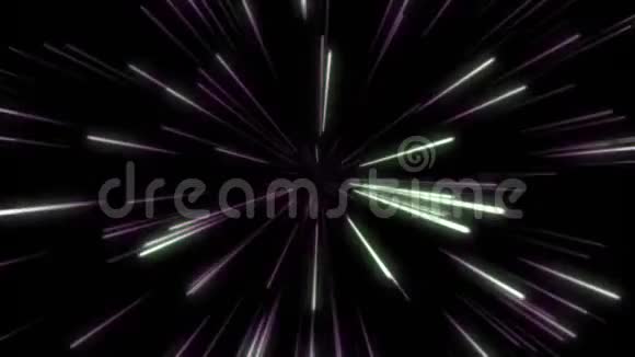 翘曲驱动星舰循环背景紫色和白色视频的预览图