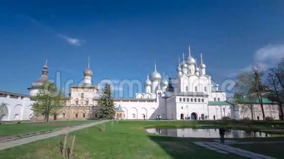 罗斯托夫克里姆林宫的圣诞教堂俄罗斯视频的预览图