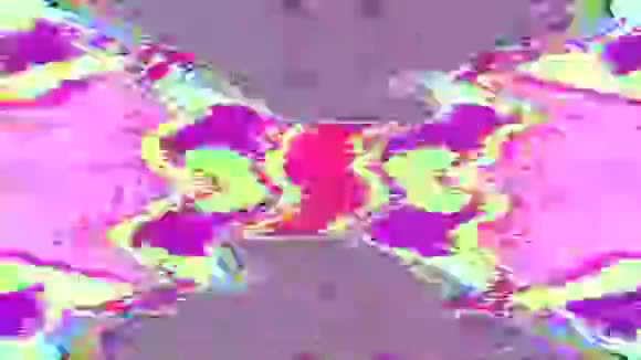 多色几何网络朋克梦幻全息图案背景视频的预览图