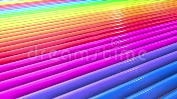 彩虹五彩条纹周期性移动50视频的预览图