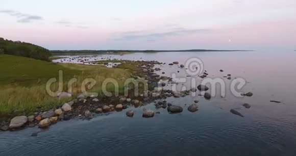 索洛维基群岛白海海岸视频的预览图