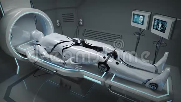 医疗设施中的机器人动画视频的预览图