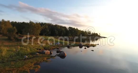 索洛维基群岛白海海岸视频的预览图