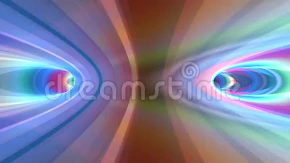 彩虹同心圆的抽象条纹背景视频的预览图
