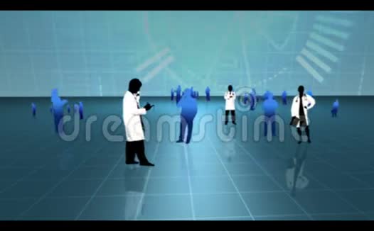 医院和病人剪辑的蒙太奇视频的预览图
