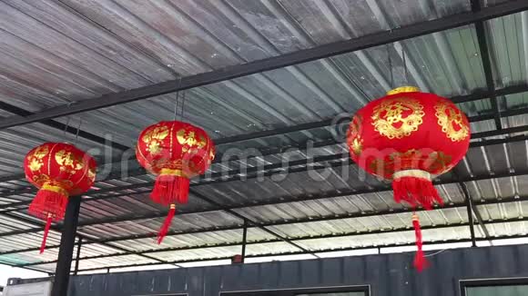 传统的中国新年灯笼视频的预览图