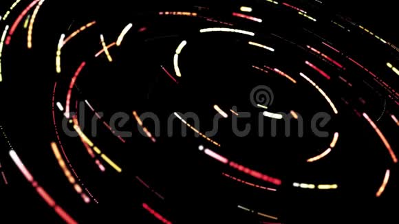 具有许多窄线形成龙卷风的抽象技术背景动画旋转动态背景视频的预览图