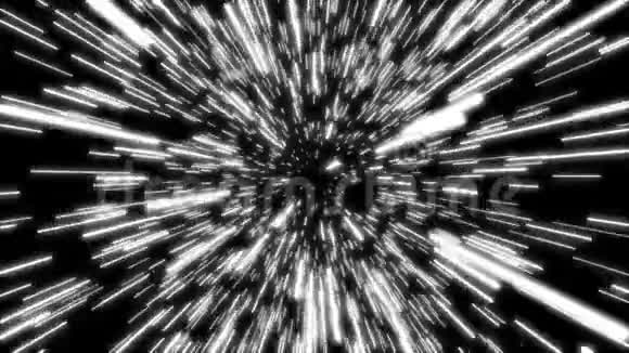 动画超跳穿越宇宙中的白色恒星视频的预览图