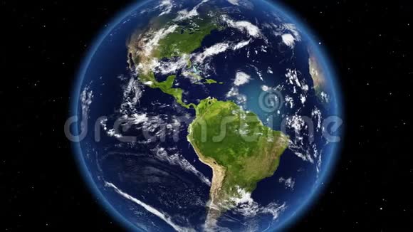 地球在空间三维动画视频的预览图