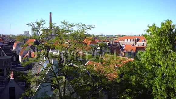 荷兰的莱顿运河视频的预览图