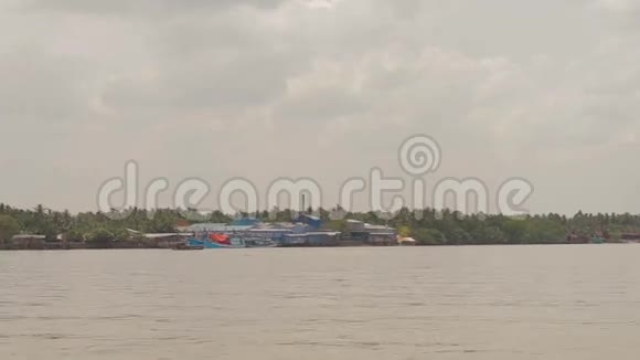 越南湄公河渔村视频的预览图