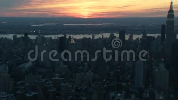 纽约上空日落视频的预览图