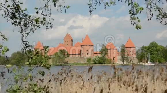 立陶宛历史上的中世纪国王城堡特拉凯视频的预览图