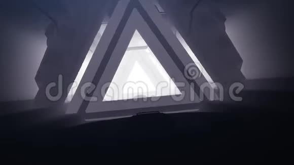 科幻隧道飞行动画背景视频的预览图