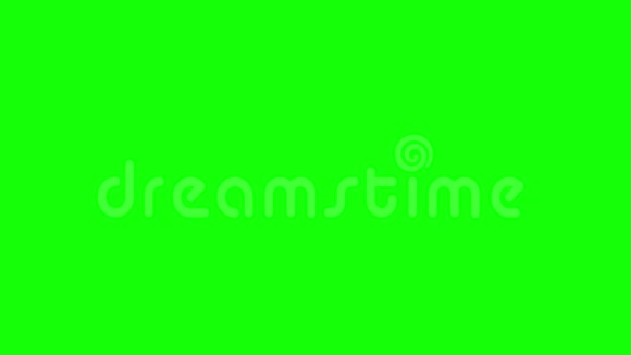 绿色方块过渡动画上黑色视频的预览图