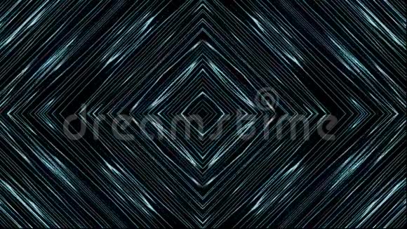 蓝色和黑色抽象对称创意背景视频的预览图