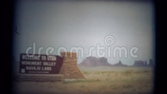 1950年8毫米葡萄酒欢迎来到犹他州6号标牌旅行视频的预览图