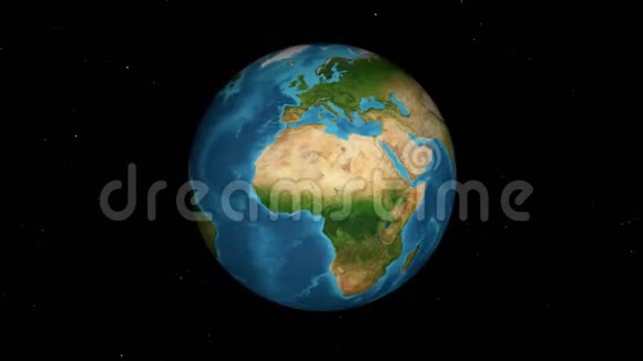 地球动画三个形状3全球现实世界地球旋转行星照明视频的预览图