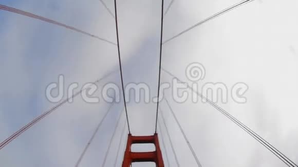 POV驾驶穿越金门大桥旧金山视频的预览图