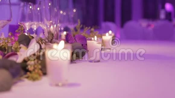 活动聚会或婚礼的桌子视频的预览图