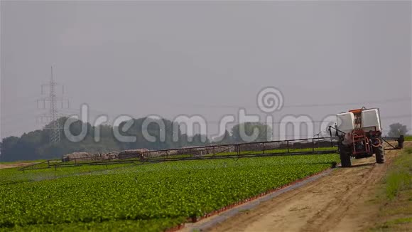 农田灌溉设备喷洒机灌溉农业领域农业灌溉视频的预览图