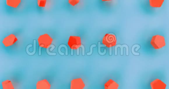 蓝色背景上的摘要红色抽象纹理几何背景自由概念材料设计橙色摘要视频的预览图