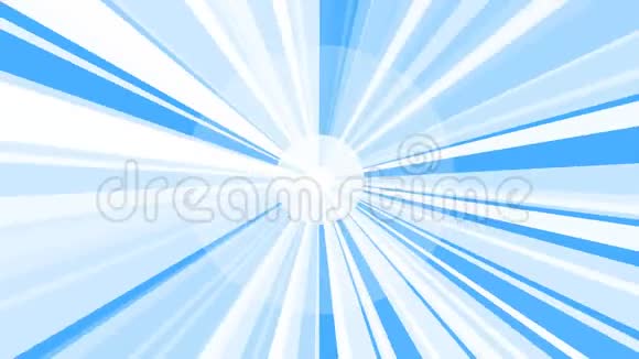 白色的太阳爆炸射线背景旋转太阳射线动画背景明亮的阳光照耀着视频的预览图