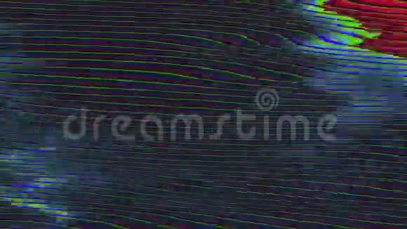 催眠坏电视模仿耀斑发光背景循环动画视频的预览图