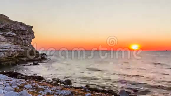 日落于海时光流逝视频的预览图