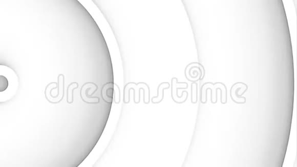 背景动画白色同心圆从中心移动视频的预览图