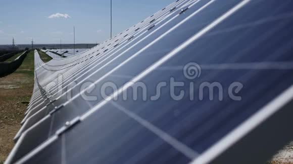 太阳能发电厂太阳能电池板视频的预览图