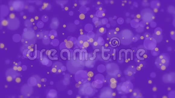 紫黄色发光粒子背景视频的预览图
