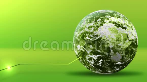 绿色能源理念绿色地球星球同线美国航天局提供的元素视频的预览图