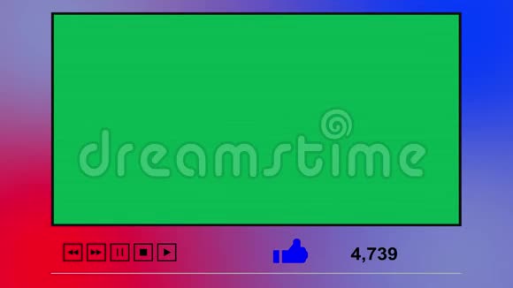 绿色屏幕视频播放器像数到一百万视频的预览图