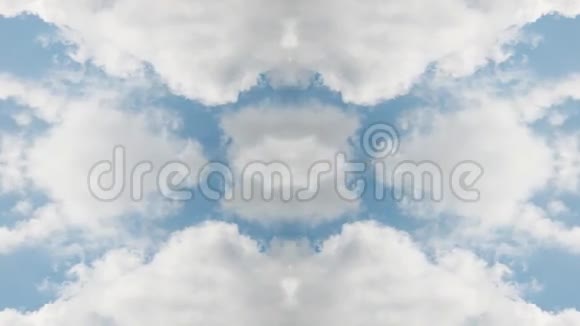 时光流逝的云彩狂欢的框架视频的预览图