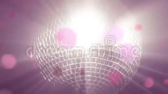 迪斯科球闪烁与气泡动画视频的预览图