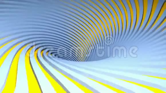 蓝色和橙色螺旋背景3D渲染视频视频的预览图