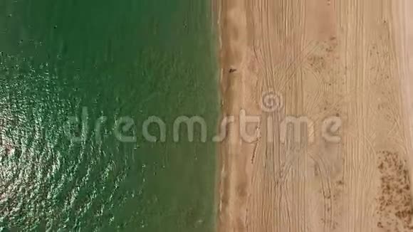 空气视图克里米亚的桑迪海滩视频的预览图
