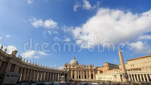 圣皮埃特罗广场固定几何梵蒂冈罗马视频的预览图