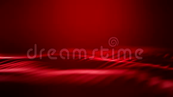 红色背景下的波浪视频动画视频的预览图