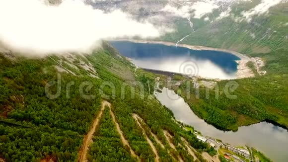 挪威挪威美丽的风景梯子视频的预览图