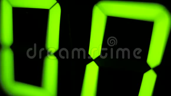 宏数码表计数器定时器绿色数字视频的预览图