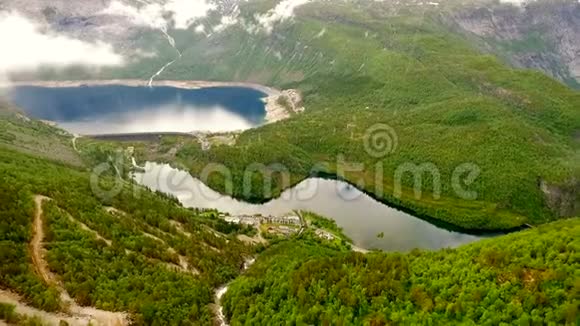 挪威挪威美丽的风景梯子视频的预览图