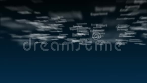 深蓝色背景主题词处理营销黑体字位于视频的预览图