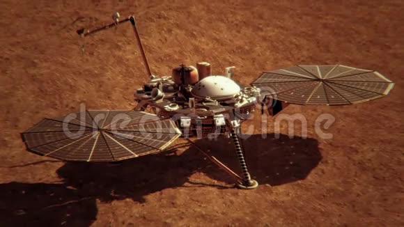 4KNASA在火星表面的高空着陆美国宇航局提供的元素视频的预览图