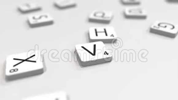 维也纳城市名称由拼字字母组成编辑3D动画视频的预览图